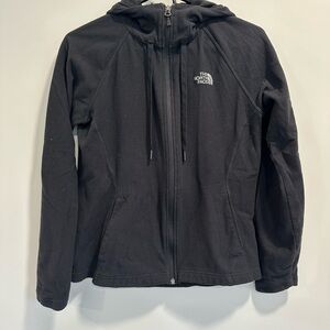 The North Face Black Light Wieght Hooded Zip Up Jacket